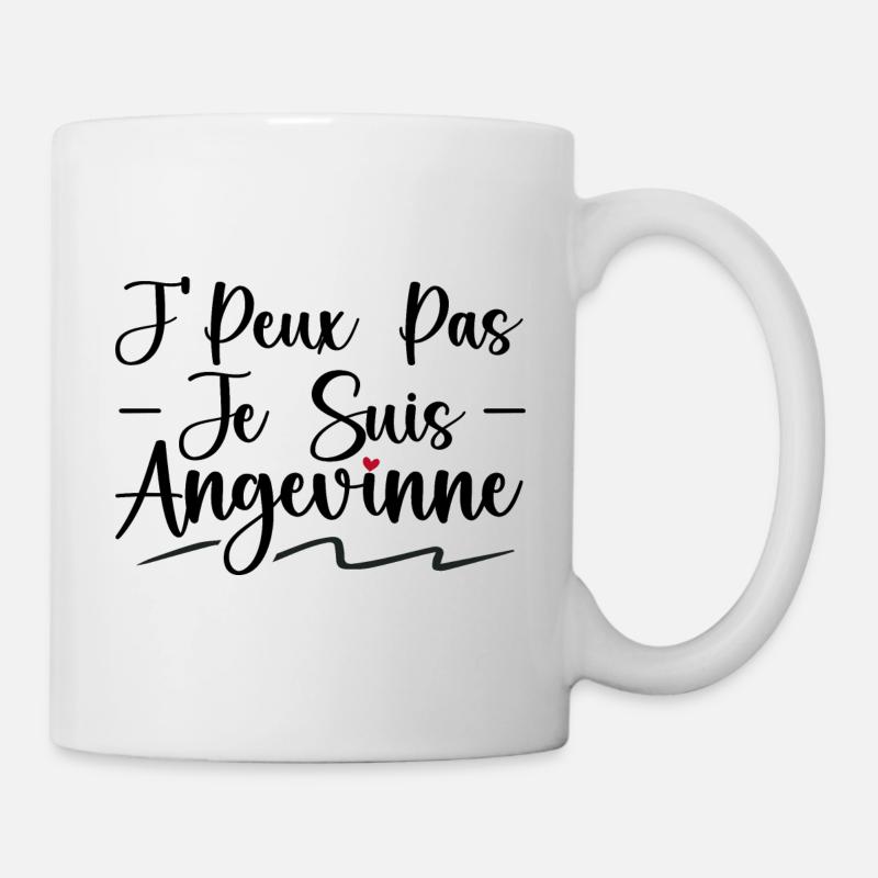 Je Peux Pas Je Suis Angevinne - Mug blanc - blanc