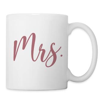 Mrs. Matching Couple Engagement Wedding Honeymoon - Mug - white - Right