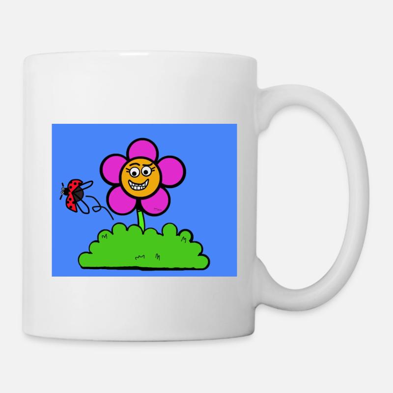 Smiling flower - Mug - white