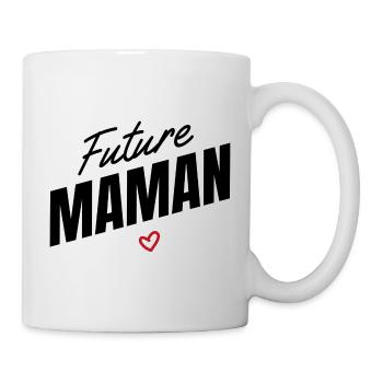 Future maman : annonce grossesse femme enceinte - Mug blanc - blanc - Droite