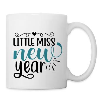 Design Little miss new year - Mug blanc - blanc - Droite