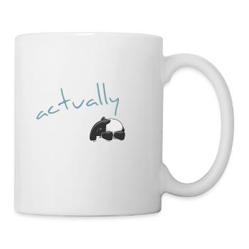 En fait, je ne fais pas de tapir occasionnel du matin - Mug blanc - blanc - Droite