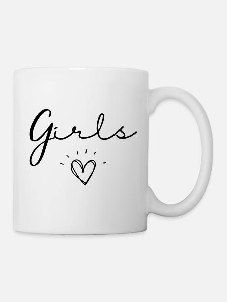 Mädchen. - Tasse - Weiß