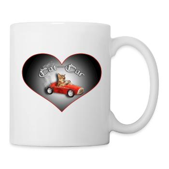 cat car - Tasse - Weiß - Rechts