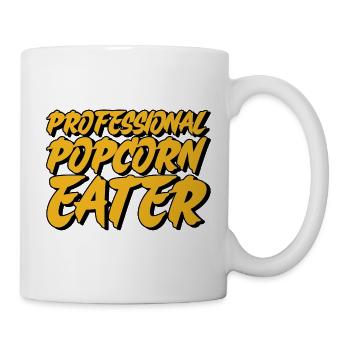 Mangeur de pop-corn professionnel - Mug blanc - blanc - Droite