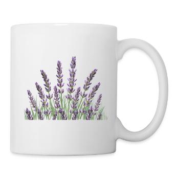 Lavendelhalme Lavendel - Tasse - Weiß - Rechts