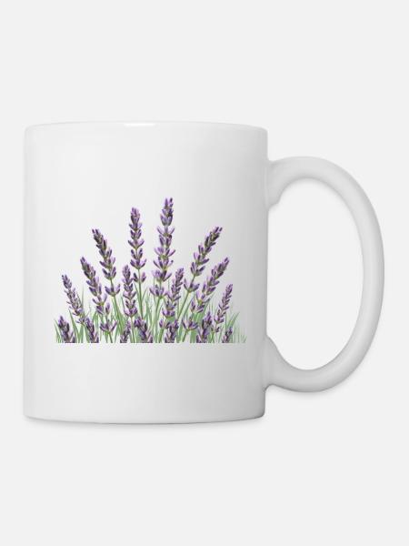 Tiges de lavande Lavande - Mug blanc - blanc