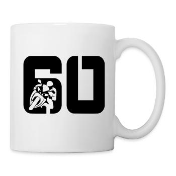 60 motards motards - Mug blanc - blanc - Droite