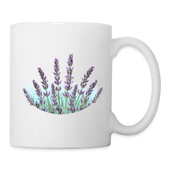 Lavender Lavender Stalks Lavender Field - Mug - white - Right