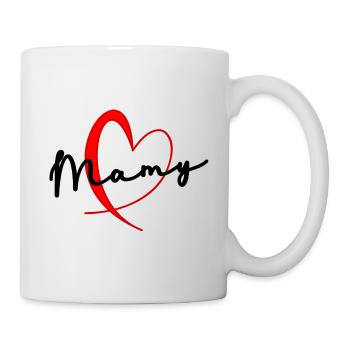 MAMIE. FÊTE DES MÈRES. BONNE FÊTE MAMIE. MAMY - Mug blanc - blanc - Droite