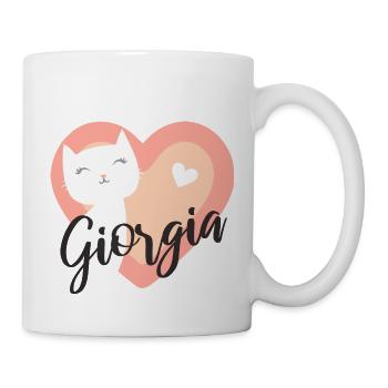 Giorgia Nom Prénom Chaton - Mug blanc - blanc - Droite