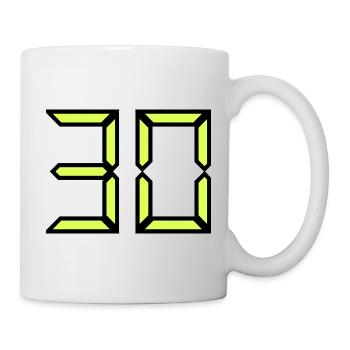 30. 30 YEARS. 30TH ANNIVERSARY. 30 YEARS ANNIVERSARY - Mug - white - Right