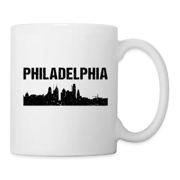 Philadelphia City Skyline - Tasse - Weiß - Rechts
