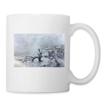 Natur wie gemalt - Tasse - Weiß - Rechts