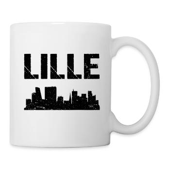 Lille Skyline Frankreich Stadt Lille - Tasse - Weiß - Rechts