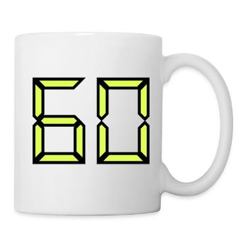 60 YEARS. 60TH ANNIVERSARY. BIRTHDAY 60 YEARS. 60 - Mug - white - Right