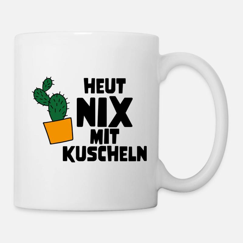 Kuscheln - Tasse - Weiß