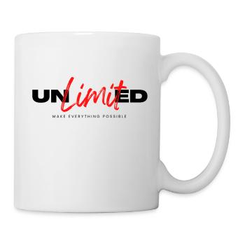 Schalte Dein Potenzial mit "Unlimited" frei - Tasse - Weiß - Rechts