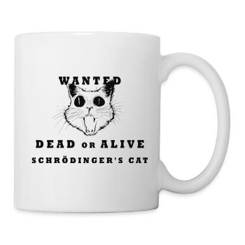 Crazy Cat Schrödingers’s Cat - Mug blanc - blanc - Droite
