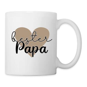 Bester Papa - Tasse - Weiß - Rechts