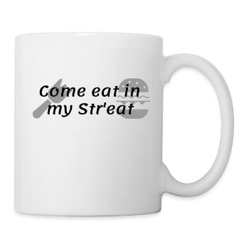 Vien manger dans ma rue - Mug blanc - blanc - Droite