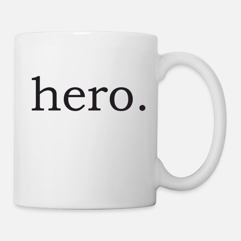 Hero Held Dad Vatertag Papa Geschenkidee - Tasse - Weiß