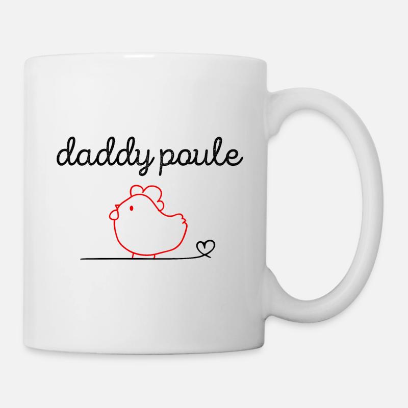 Daddy Poule - Mug blanc - blanc