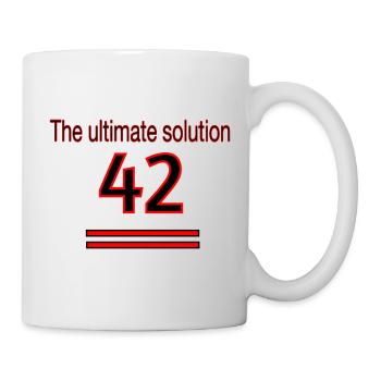 The ultimate solution - Tasse - Weiß - Rechts