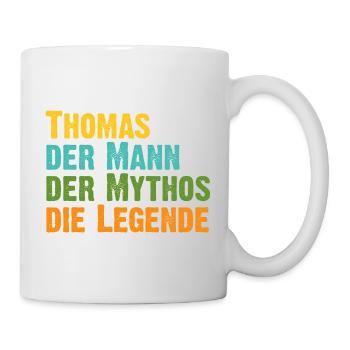 Thomas der Mythos die Legende Vorname Thomas - Tasse - Weiß - Rechts
