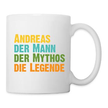 Andreas der Mythos die Legende Vorname Andreas - Tasse - Weiß - Rechts
