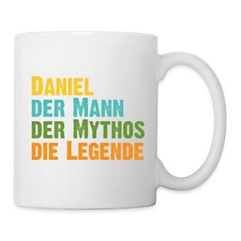 Daniel der Mythos die Legende Vorname Daniel - Tasse - Weiß - Rechts