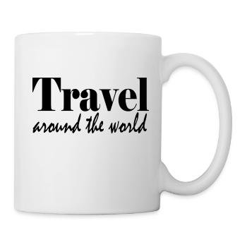 VOYAGEZ AUTOUR DU MONDE - Mug blanc - blanc - Droite