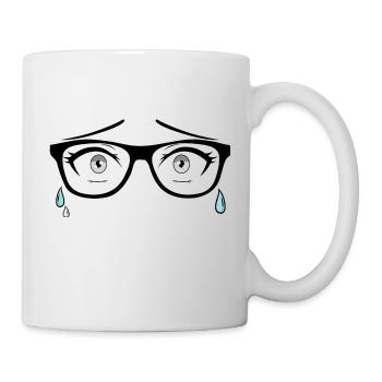 Yeux qui pleurent - Mug blanc - blanc - Droite