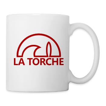 La Torche soleil minimalistisches rotes Surfbrett - Tasse - Weiß - Rechts