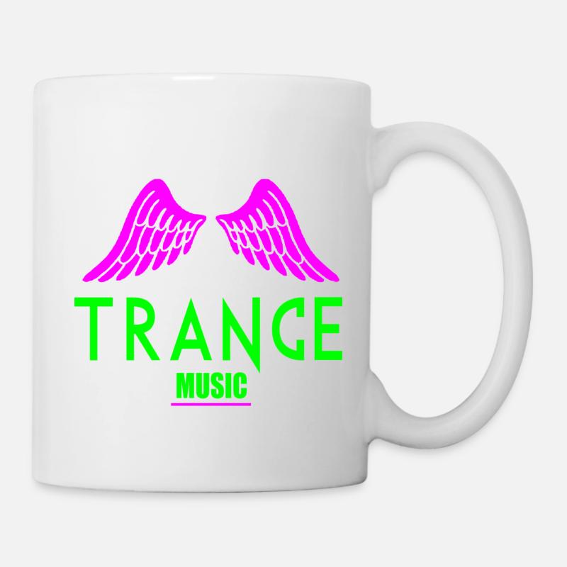 Trance music wing logo - Mug - white