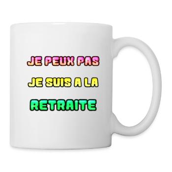 RETRAITE. RETRAITE. RETRAITEE. RETRAITE - Mug blanc - blanc - Droite