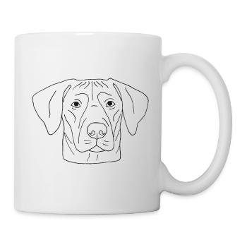 Rhodesian Ridgeback - Tasse - Weiß - Rechts