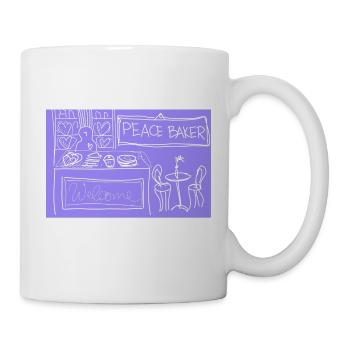 Peace Baker. - Tasse - Weiß - Rechts