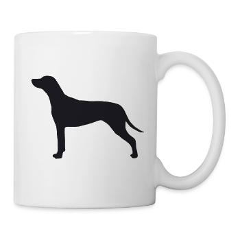 Rhodesian Ridgeback Silhouette - Tasse - Weiß - Rechts