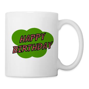 ALLES GUTE ZUM GEBURTSTAG. ALLES GUTE ZUM GEBURTSTAG. JAHRESTAG. - Tasse - Weiß - Rechts