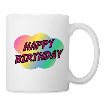 ALLES GUTE ZUM GEBURTSTAG. ALLES GUTE ZUM GEBURTSTAG. JAHRESTAG. - Tasse - Weiß - Rechts