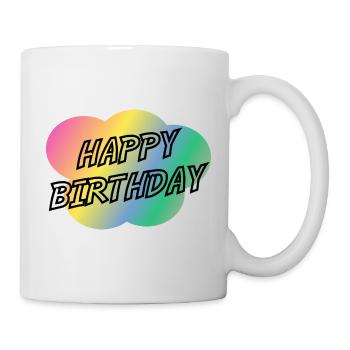 ALLES GUTE ZUM GEBURTSTAG. ALLES GUTE ZUM GEBURTSTAG. JAHRESTAG. - Tasse - Weiß - Rechts