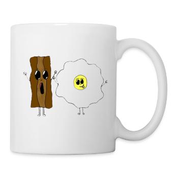 billy bacon n ellie eggs | original by. MMJ49 - Mug - white - Right