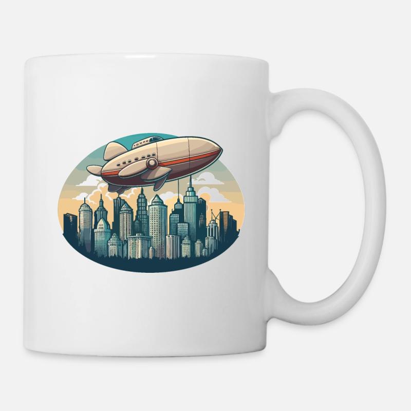 Das majestätische Luftschiff - Tasse - Weiß