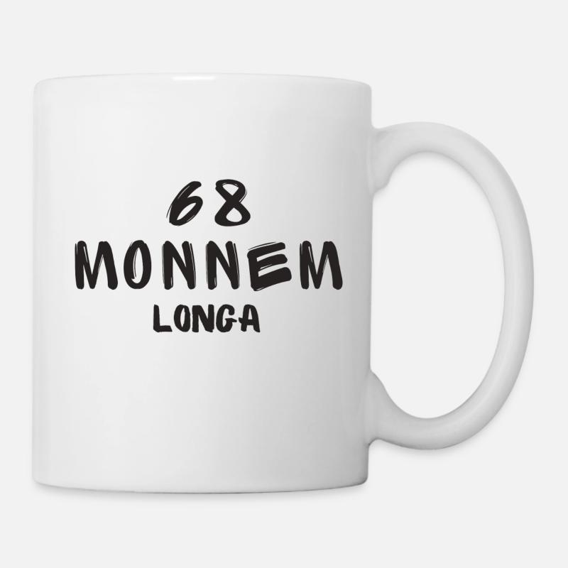 68 Monnem longa - Tasse - Weiß