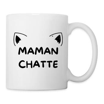 Cadeau 'Maman Chatte', pour les Mamans - Mug blanc - blanc - Droite