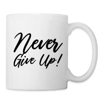 Never Give Up! - Mug - white - Right