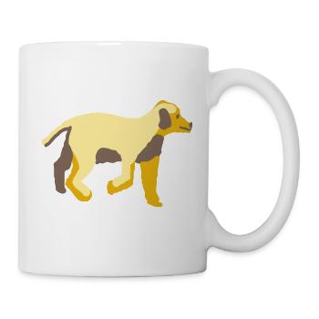 Hund - Tasse - Weiß - Rechts