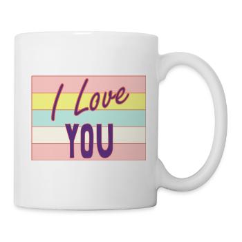 LOVE. COUPLE. JUST MARRIED. bachelorette party. SAINT VALENTINE. - Mug - white - Right