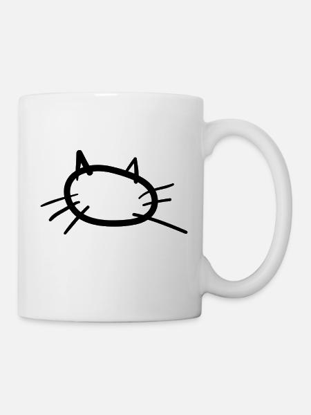 Katze - Tasse - Weiß
